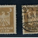 Deutsches Reich Michel Nummer 355 a+ b gestempelt