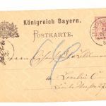 Ganzsache Bayern gestempelt Fronthausen