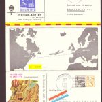 Ballonpost USA Shelburne nach Stuttgart 1962 Via Airmail / Luftpost