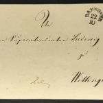 Vorphila Briefhülle Hannover 1838 nach Wittingen mit Papiersiegel