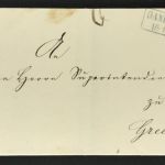 Dienstbrief Braunschweig - Gandersheim nach Greene ca. 1860