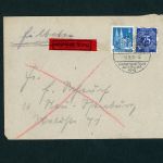 Alliierte Besetzung BiZone AM-Post MiFr. Eilboten Brief Frankfurt Sost. 1948