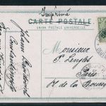 Dt. Auslandspostämter Türkei AK Constantinopel nach Paris 1909 EF 48a
