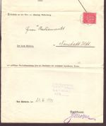 Deutsches Reich Dienst Inflation 1923 doppelt verwendet