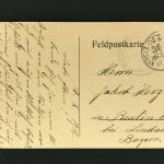 Feldpostkarte - 36. Inf. Division 1916 nach Beutin bei Lindau