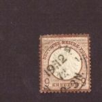 Deutsches Reich Brustschild Michel Nummer 27 b gestempelt mit Altsignatur