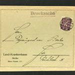 Dt. Reich Inflation Einzelfrankatur Stettin Land- Krankenkasse 1922