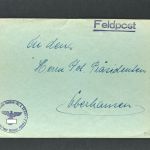 Dt. Reich Felpost Feldpost Nr. L33025 Luftgaupostamt Münster n. Oberhausen