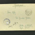 Dt. Reich Feldpost Beleg Kommando 8. Schiffsstammabteilung - Leer 27.12.1940