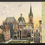 AK Aachen Dom gelaufen n. Koblenz 18.6.1906