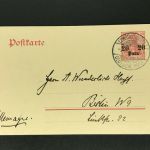 Dt. Auslandspostämter Türkei Ganzsache - Constantinopel nach Berlin 1910