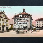 AK Schwyz Rathaus - Militär Stempel Lagerhaus Bewachung Altdorf 1915