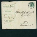 Dt. Reich Ganzsachen Umschlag Germania - Firma Weller Stuttgart 12.12.1912