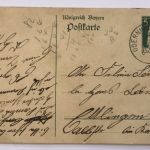 Ganzsache Bayern Obernheim 1911 siehe Bild