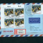 FDC Bund Michel Nummer 1337 - Lufpost Einschreiben Bonn nach Australien