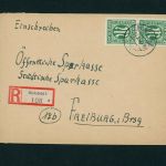 Alliierte Besetzung Mehrfachfrankatur Michel Nummer 42 Einschreiben 1946