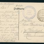 Feldpostkarte 8. Kompanie L.I.R. in Feuerstellung gelaufen 8. Kompanie 13.8.1915