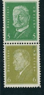 Dt. Reich Zusammendruck S45 ungebraucht Falz