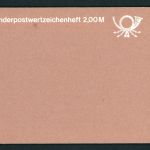 DDR Markenheftchen Michel Nummer 9v-1 gestempelt - vollständig