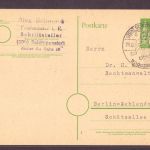 Ganzsache All. Besetzung BiZone mit SST 900 Jahre Schoppenstedt 1951