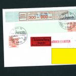 Bund Michel Nummer 1143 Mehrfachfrankatur Rollenende + Banderole