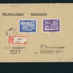 Deutsches Reich Michel Nummer 777+778 Mischfrankatur Einschreiben Köln 1942