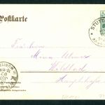 Ansichtskarte 25 jähriges Jubiläum Württembergischer Kriegerbund Stuttgart 1902