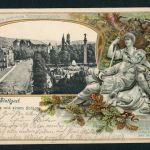 Ansichtskarte Stuttgart Prägekarte Gruss aus dem Schwabenlande Schlossplatz 1903