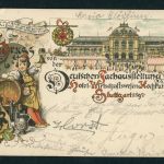 Ansichtskarte Stuttgart Deutsche Fachausstellung Hotel und Wirtschaftswesen 1897