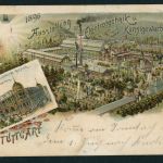 Ansichtskarte Gruß aus Stuttgart 1896 Ausstellung für Electrotechnik u. Kunst