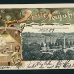 Ansichtskarte Stuttgart Prosit Neujahr 1903 - Prägekarte Schlossplatz Schloss