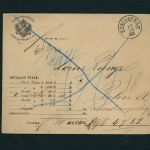 Tschechien / Böhmen Wertbrief Schlukenau Šluknov nach Berlin 1888