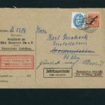 Deutsches Reich Dienstmarken Mischfrankatur Ulm Michel Nr. 103 + 127 - 2.06.1933