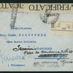 Italien Rom Einschreiben nach Genf 1917 - Zensurbrief