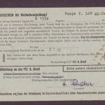Drucksache Besetzung BiZone mit Viererblock - Einheit Frankfurt a. M. 1948