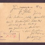 Postkarte Besetzung BiZone Ziffernserie 10 Pf - Frankfurt a. M. 1947