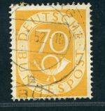 Bund Posthorn Michel Nr. 136 gestempelt