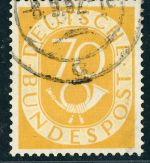 Bund Posthorn Michel Nr. 136 gestempelt