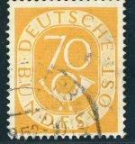 Bund Posthorn Michel Nr. 136 gestempelt