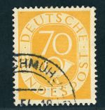 Bund Posthorn Michel Nr. 136 gestempelt