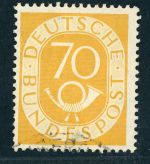 Bund Posthorn Michel Nr. 136 gestempelt