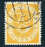 Bund Posthorn Michel Nr. 136 gestempelt