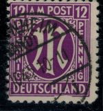 Alliierte Besetzung Bizone AMPost Michel Nr. 7xI Plattenfehler gestempelt Befund
