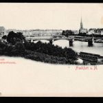 Ansichtskarte Frankfurt am Main - Mainansicht mit Sachsenhausen / 1899 - 1900