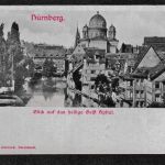 Ansichtskarte Nürnberg - Blick auf das heilige Geist Spital - um 1900