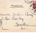 Ansichtskarte Gruss aus Frankfurt am Main - Römer - 1902 nach Grenoble
