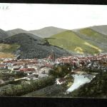 Ansichtskarte Elsass Blick auf Thann - 1911 nach Sarthe