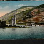 Ansichtskarte Bingen - Blick auf den Mäuseturm und Ruine Ehrenfels um 1910