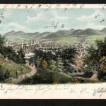 Ansichtskarte Zittau mit Panorama - 1904 nach Zittau