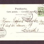 Ansichtskarte Genf 1904 nach Zürich